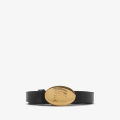 Thin Reversible Leather Knight Stamp Belt