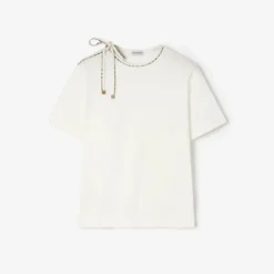 Tie-sleeve Cotton T-shirt