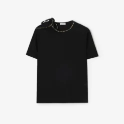 Tie-sleeve Cotton T-shirt