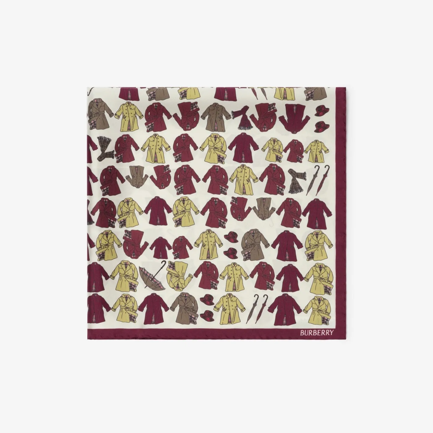 Trench Coat Silk Scarf