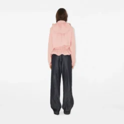 Tropical Gabardine Hooded Trench Jacket