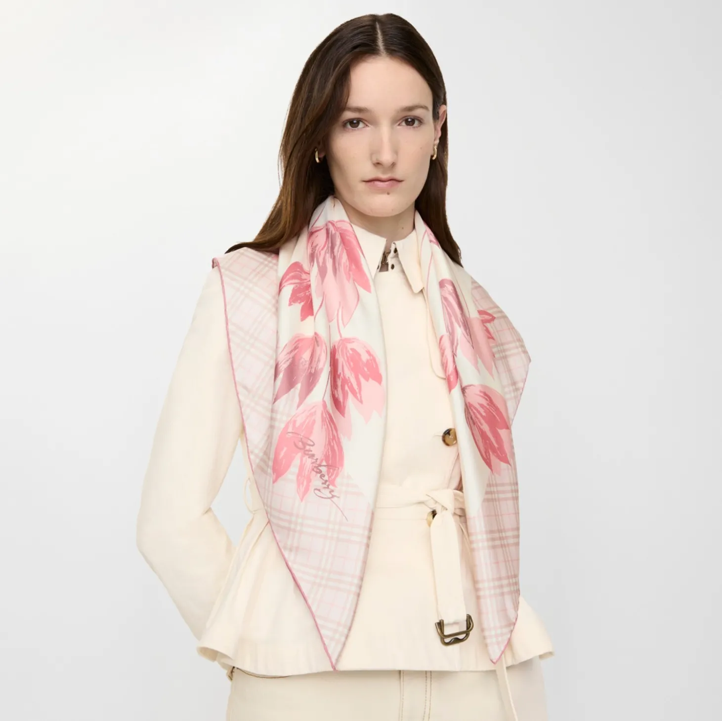 Tulips Silk Scarf