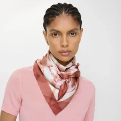 Watercolour Check Silk Scarf