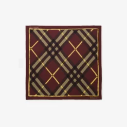 Watercolour Check Silk Scarf