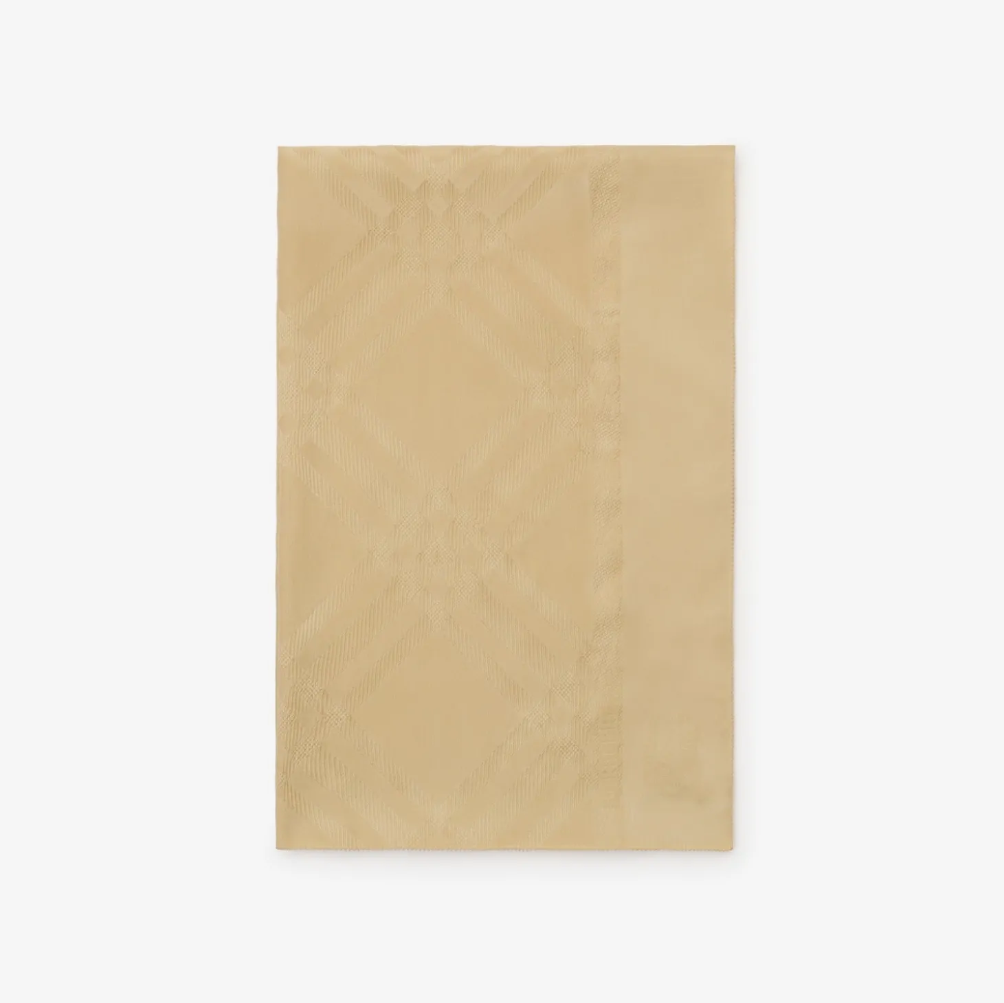 Wide Check Silk Scarf