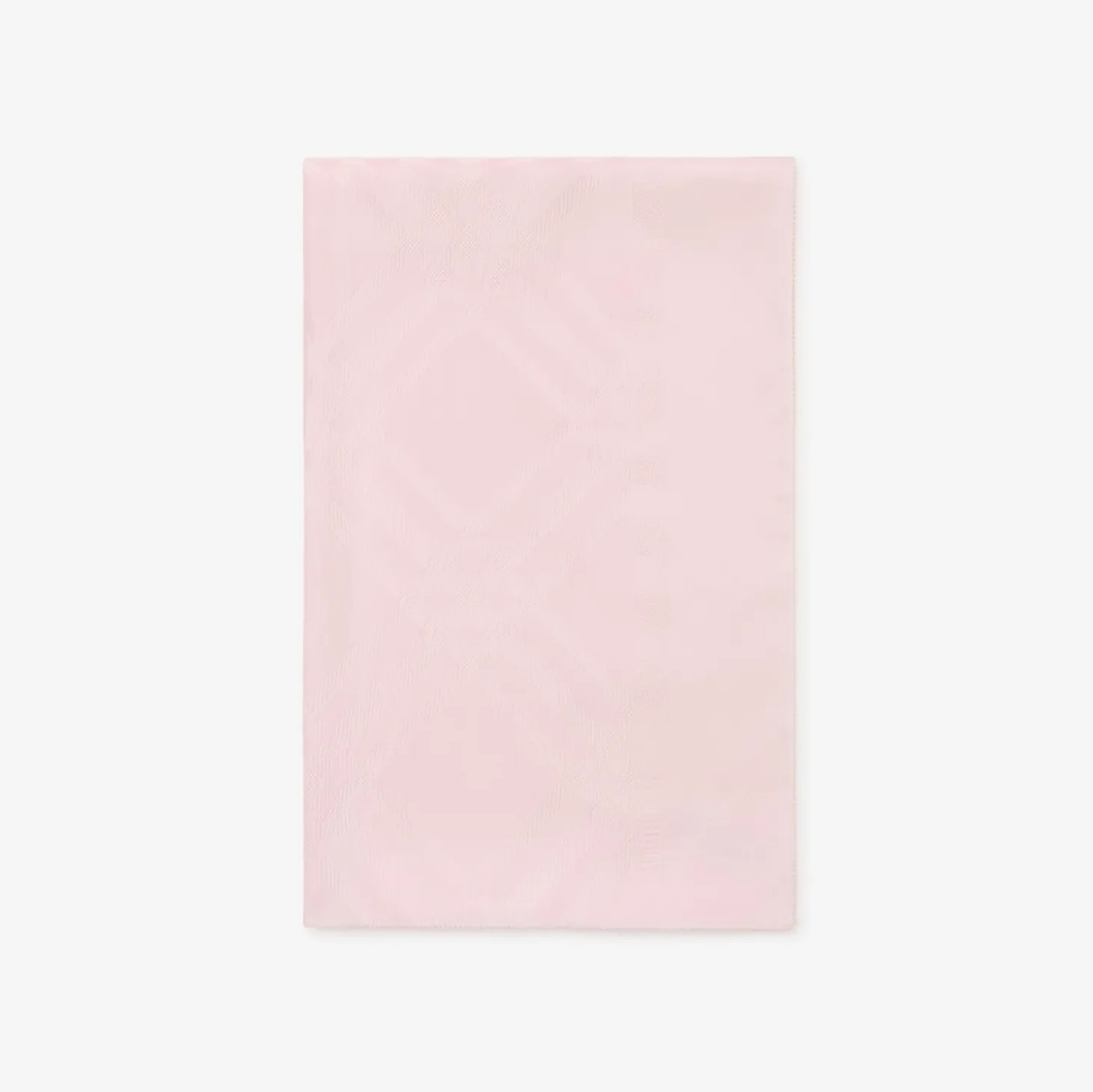 Wide Check Silk Scarf