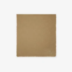 Wide Check Wool Silk Scarf