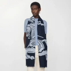 Wide Knight Wool Scarf