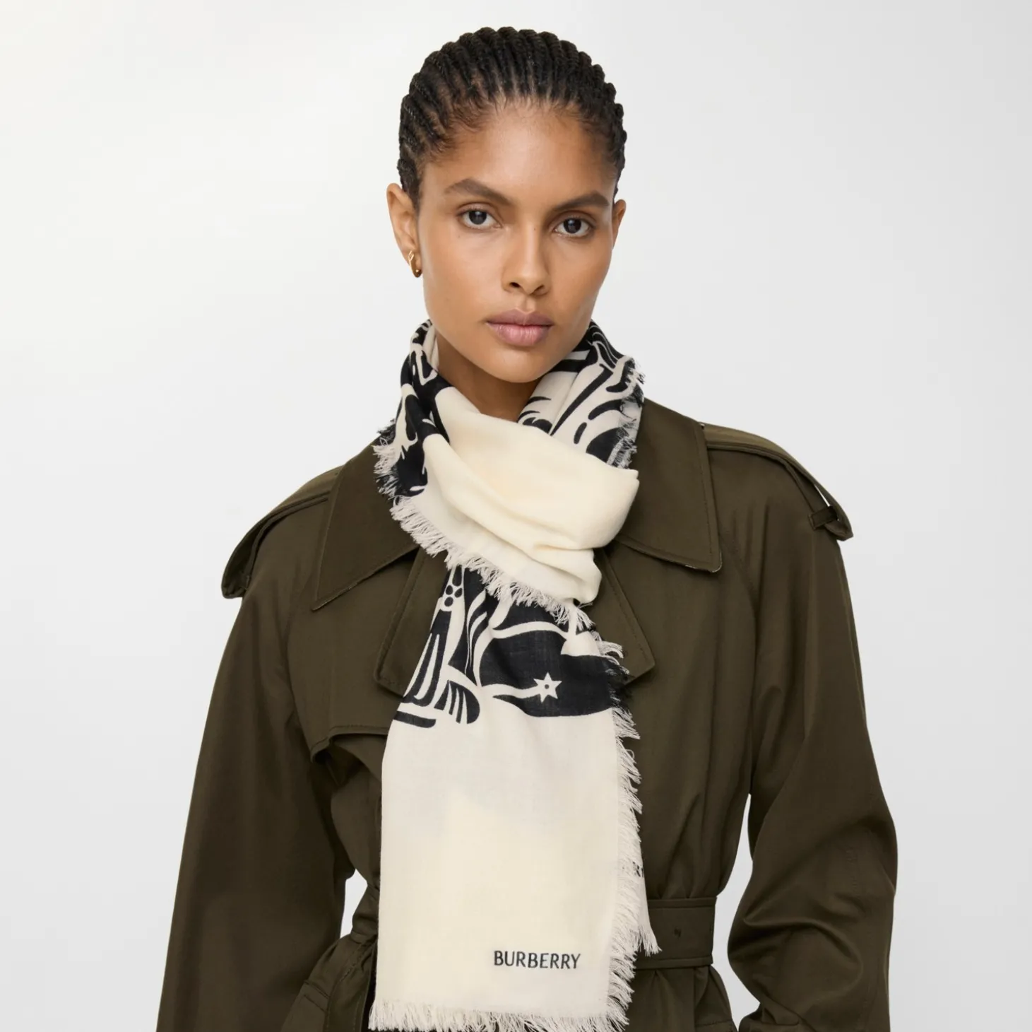 Wide Knight Wool Scarf