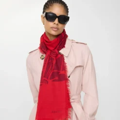 Wide Knight Wool Scarf