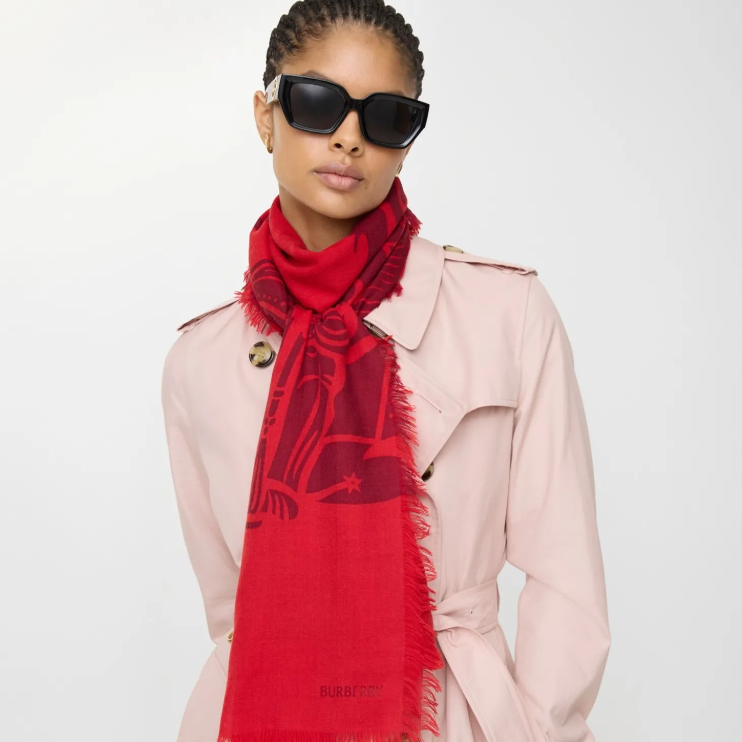 Wide Knight Wool Scarf