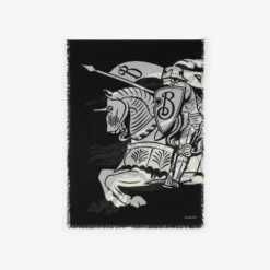 Wide Knight Wool Scarf