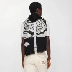 Wide Knight Wool Scarf