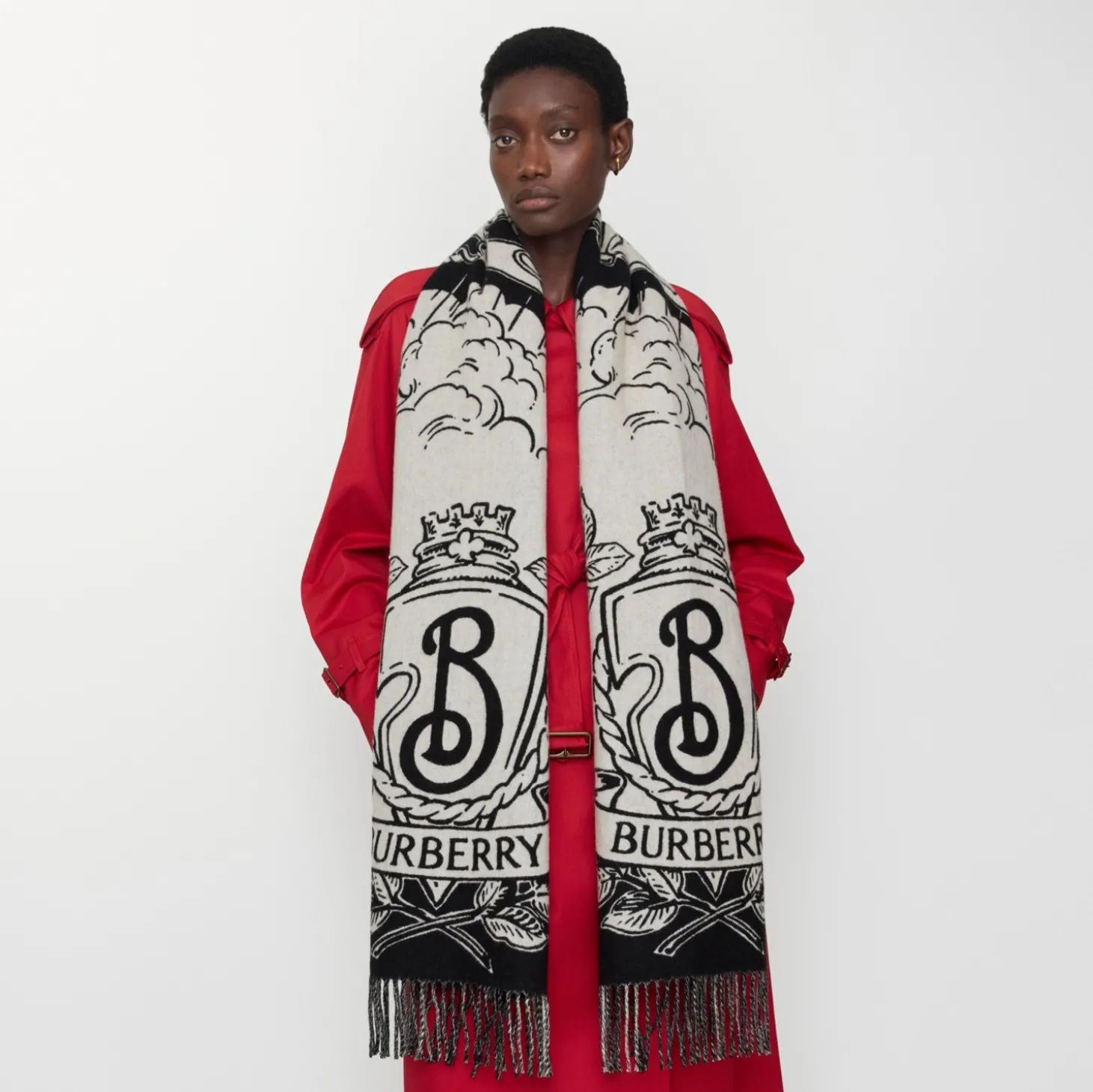Wide Reversible Stormy Knight Scarf