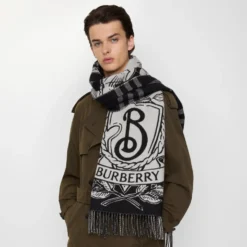 Wide Reversible Stormy Knight Scarf