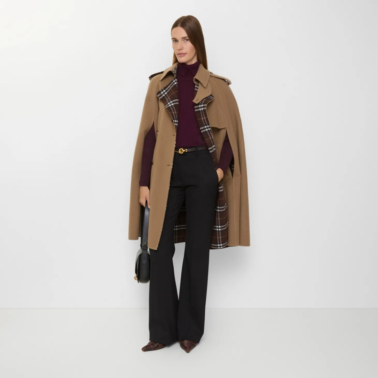 Wool Belmont Trench Cape