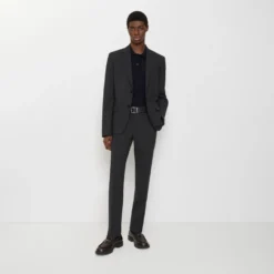 Wool Blend Tailored Trousers