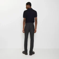 Wool Blend Tailored Trousers