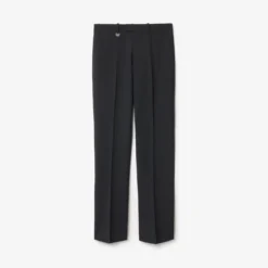Wool Blend Tailored Trousers