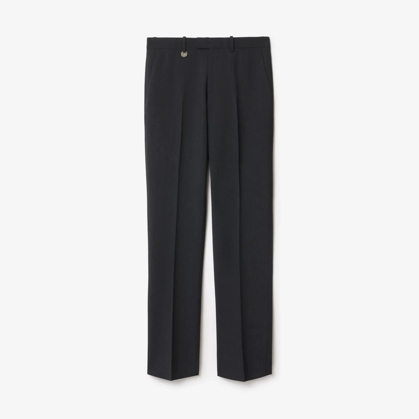 Wool Blend Tailored Trousers