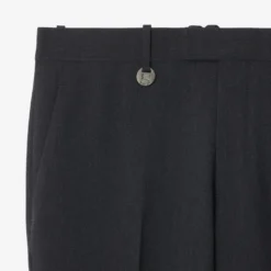 Wool Blend Tailored Trousers