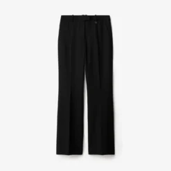 Wool Blend Tailored Trousers