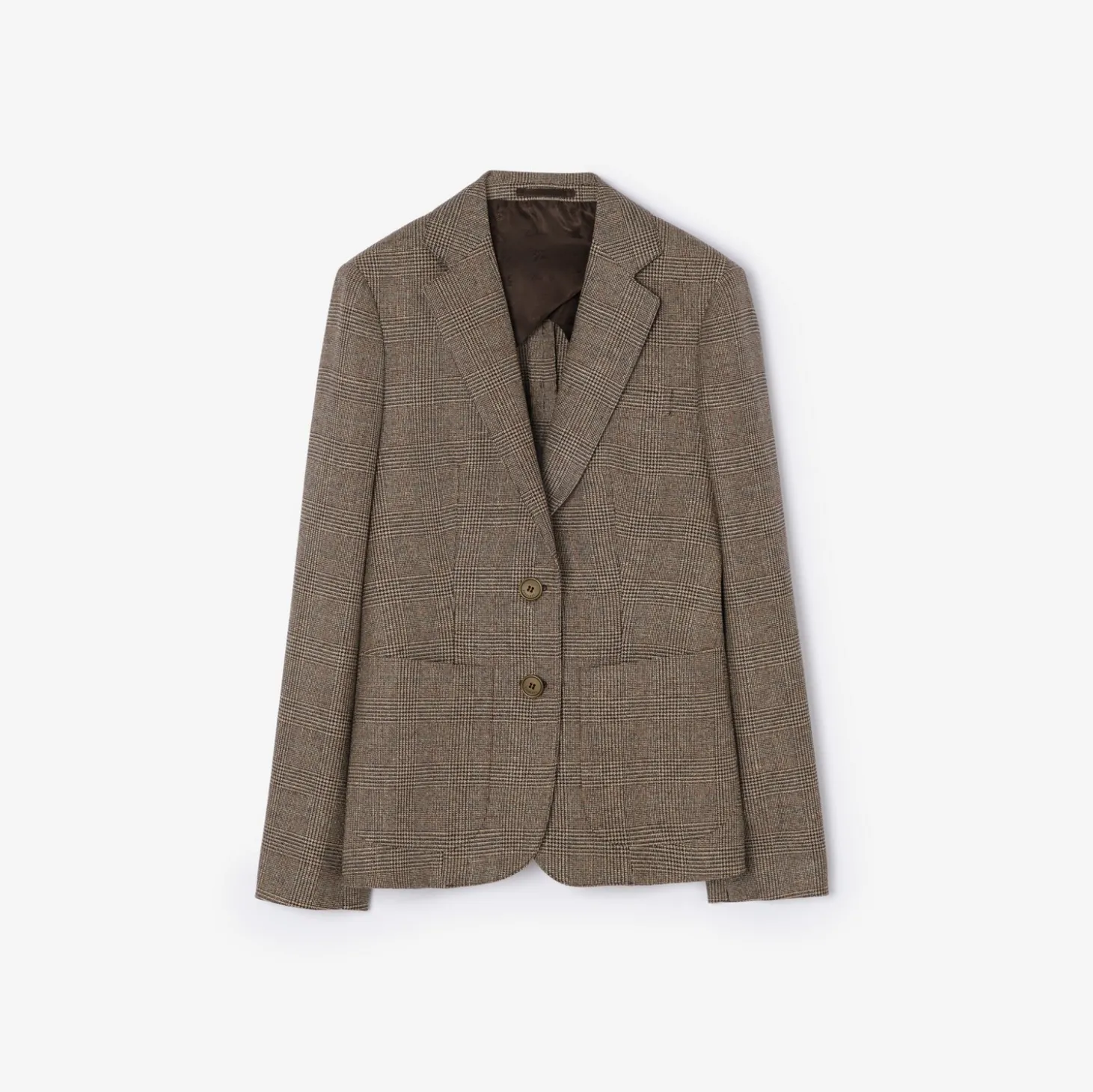 Wool Linen Blend Tailored Jacket
